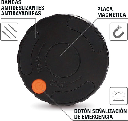 CONTACT Luz De Emergencia V16 Para Coche Y Moto Homologada Por DGT. Baliza De Señalización Luminosa Autónoma En Carretera. Reemplaza a Triángulos De Emergencia. Modelo LCFL02.